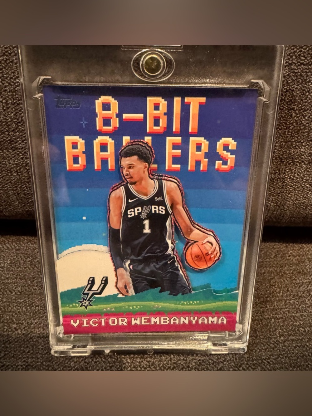 Custom 3D Floater - Victor Wembanyama Topps 8-Bit Baller - Spurs
